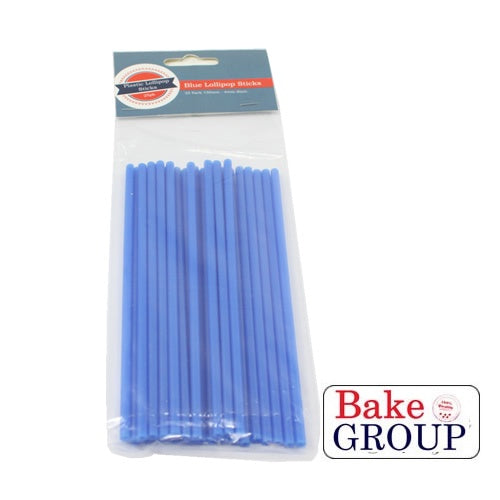 Lollipop Sticks 15cm (25 Pack) - Blue