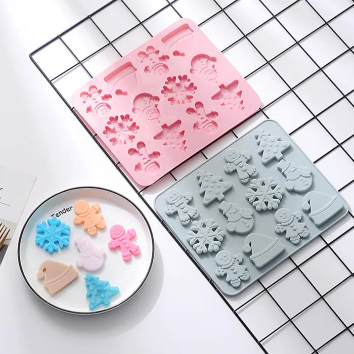 12 piece Christmas Silicone Mould