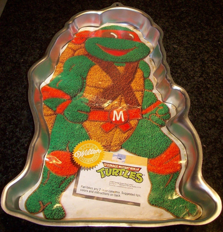 1989 Vintage Wilton Teenage Mutant Ninja Turtles Cake Party Pan | VTG.  COMICS AND TOYS