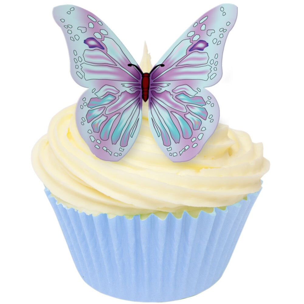 CDA Edible Butterflies Lilac and Baby Blue