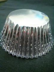 Cupcake Foil Cups 36 Pack - Large 550 Silver