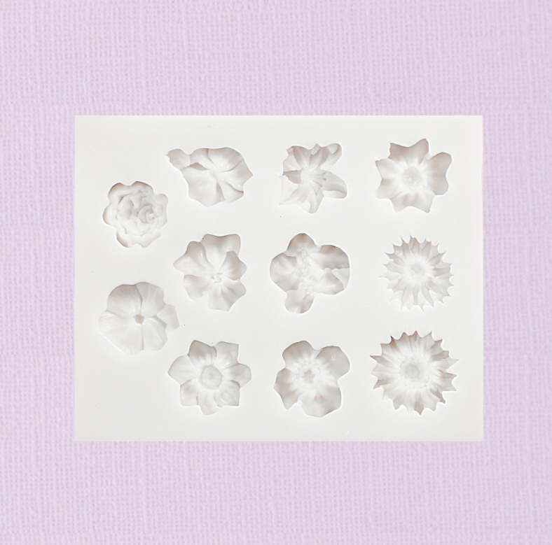 Caking it Up - Flowers Assorted 1 Silicone Mould