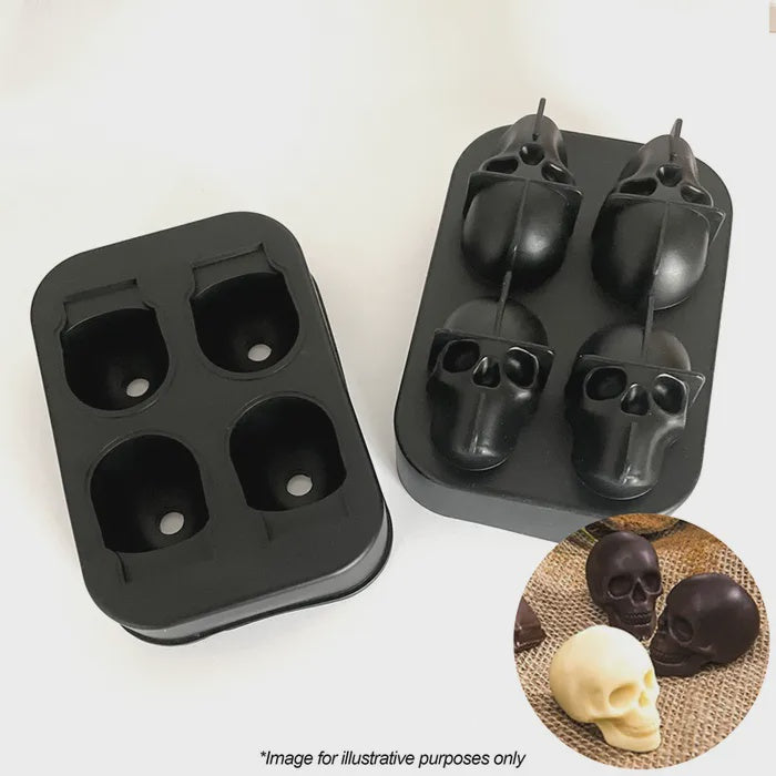 Four Skull Silicone Mould
