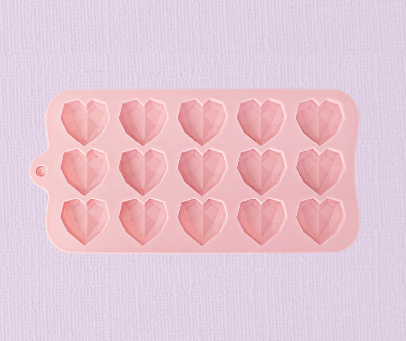 Caking it Up - Geometric Heart Silicone Mould