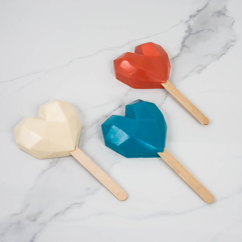 Silicone Mould - Geo Heart Pop