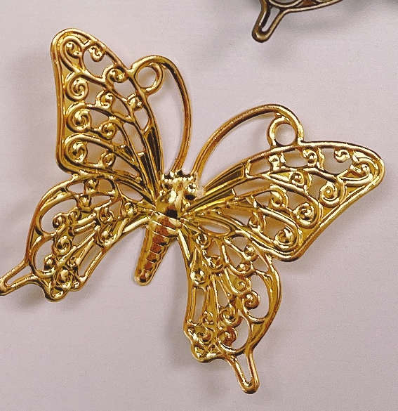 More Decos Butterflies Arched - Gold