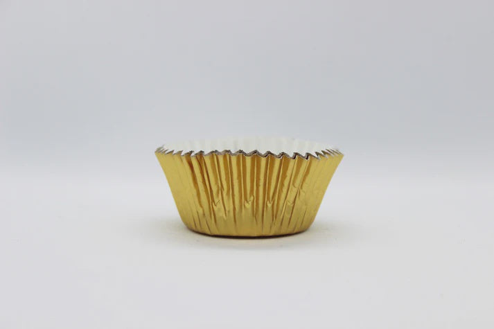 Cupcake Foil Cups 500 Pack - Mini 360 Gold