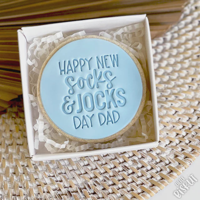 Happy New Socks & Jocks Day Dad Embosser (Little Biskut)