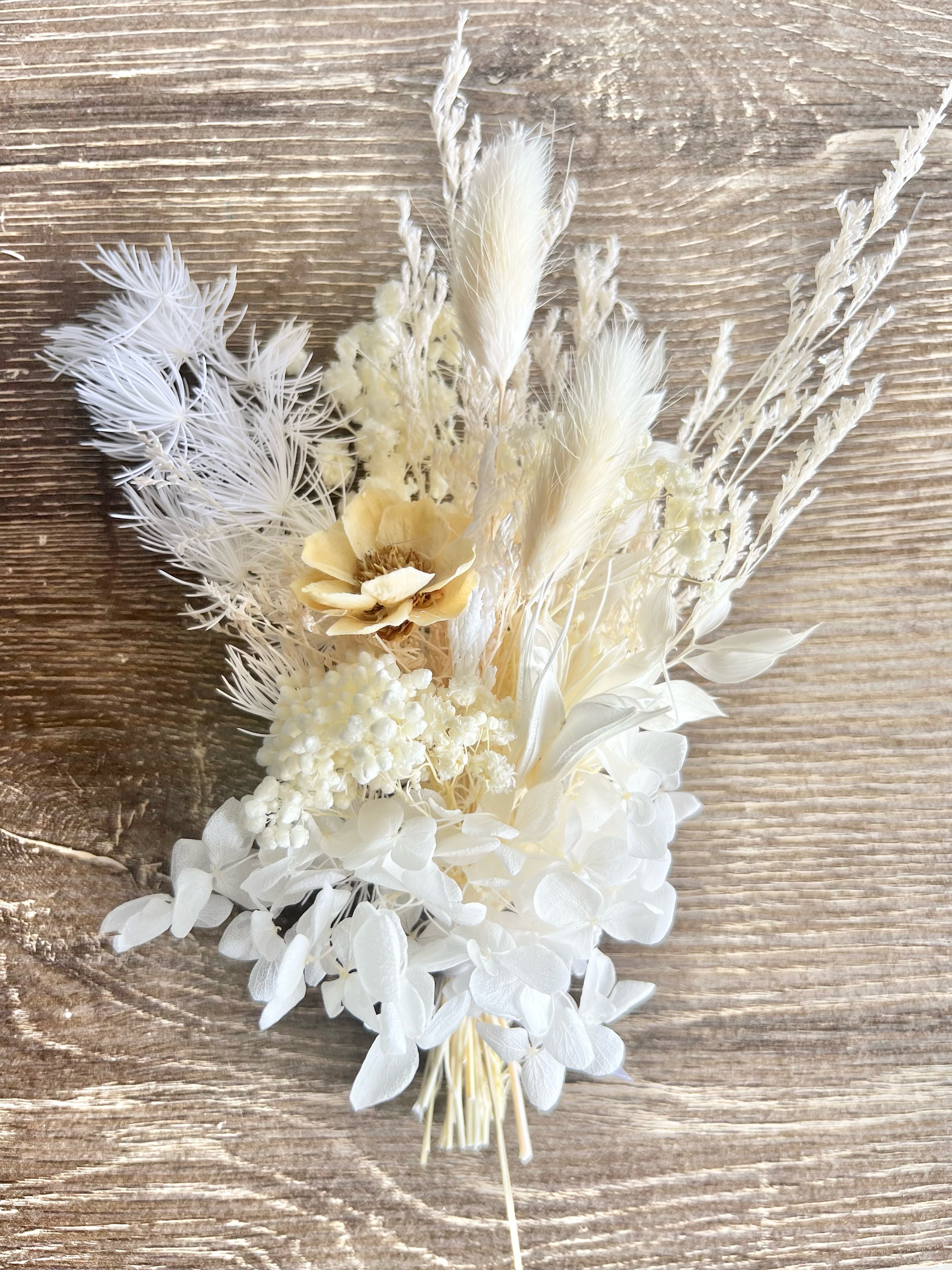 Mini Dried Flowers - White