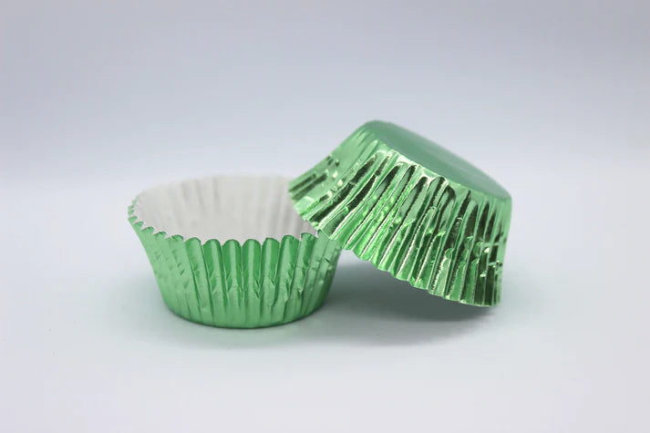 Cupcake Foil Cups 500 Pack - Mini 360  Light Green