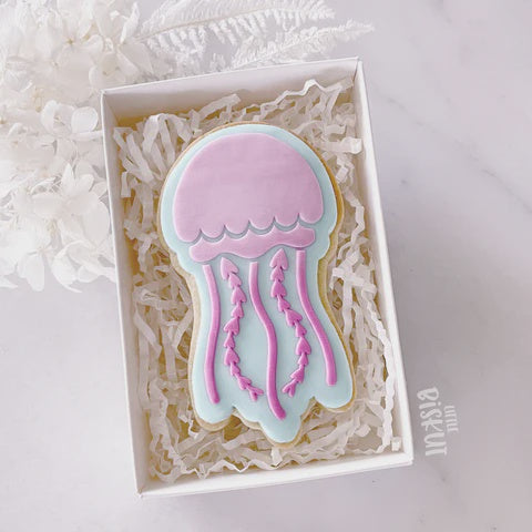 Custom Cookie Cutters Jellyfish Cutter and Debosser Set (Little Biskut)