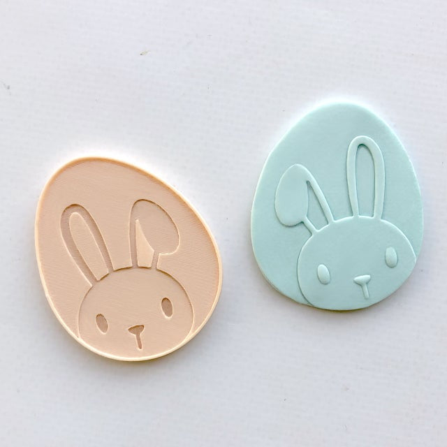 Bunny and Chick Debossers to suit Little Biskut Mini Egg Cutter