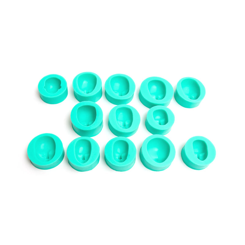 Silicone Mould Faces - (SET 1) - Set of 13