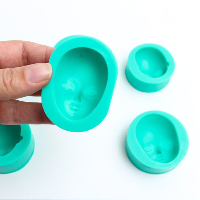 Silicone Mould Faces - (SET 2) - Set of 6