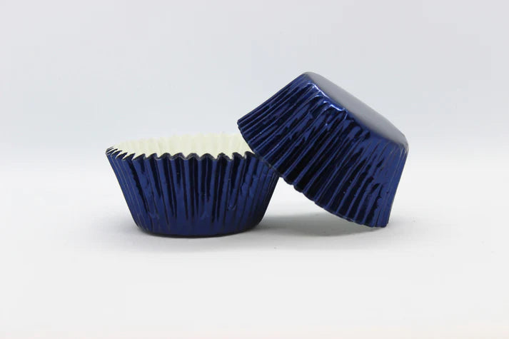 Cupcake Foil Cups 500 Pack - Mini 360 Navy