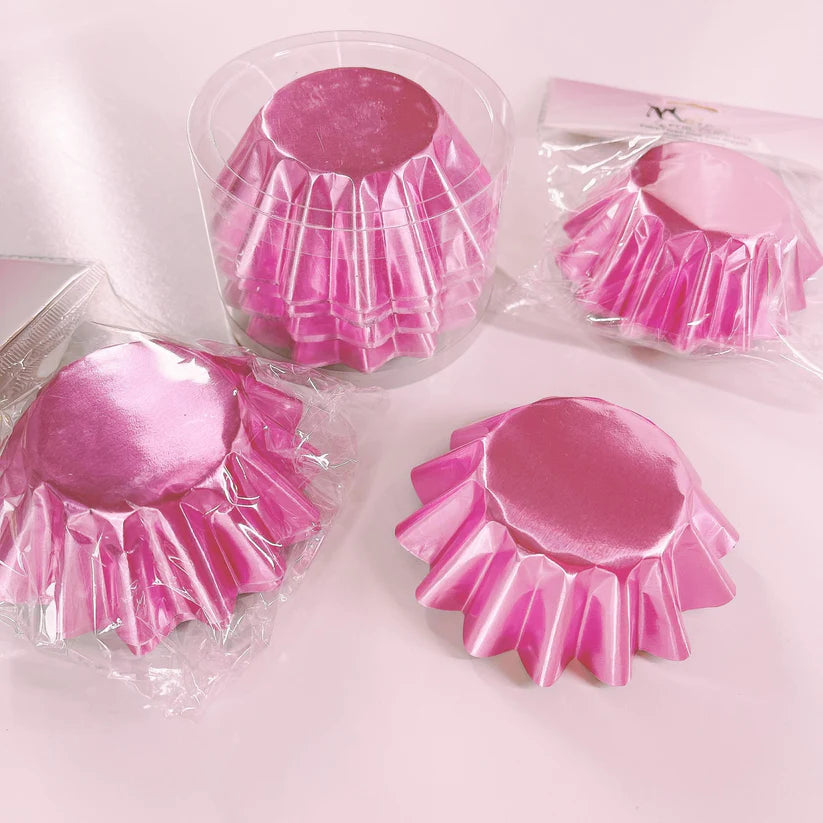 More Cuppies Fairy Floss Pink Foil 24pk