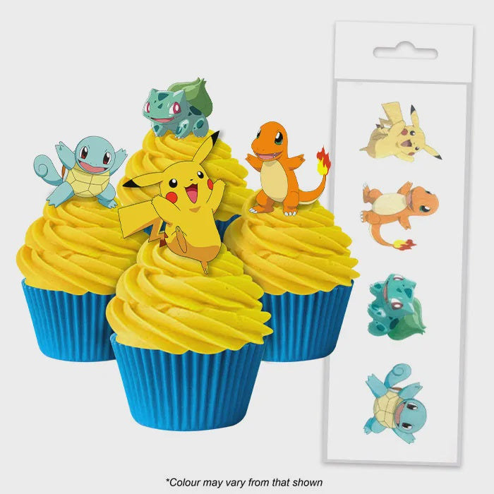 Pokemon Wafer Cupcake Toppers 16 piece pack