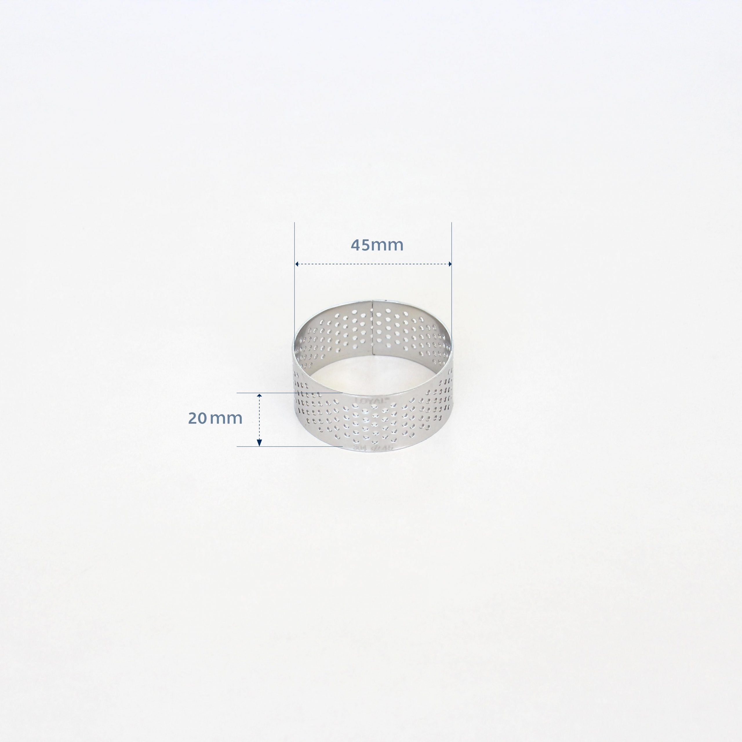 LOYAL 45mm PERFORATED RING S/S