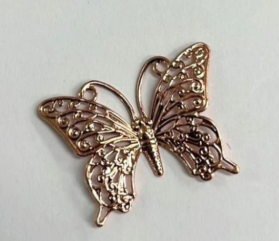 More Decos Butterflies Arched - Rose Gold
