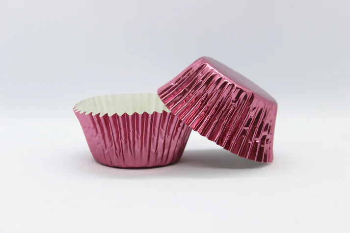Cupcake Foil Cups 500 Pack - Mini 360 Rose Pink
