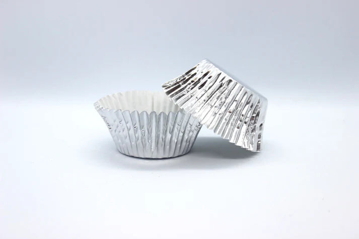 Cupcake Foil Cups 500 Pack - Medium 408 Silver