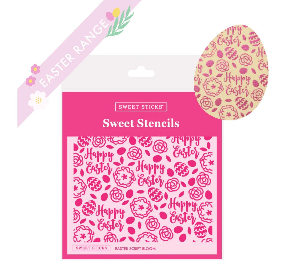 Easter Script Bloom Sweet Stencils by Sweet Sticks