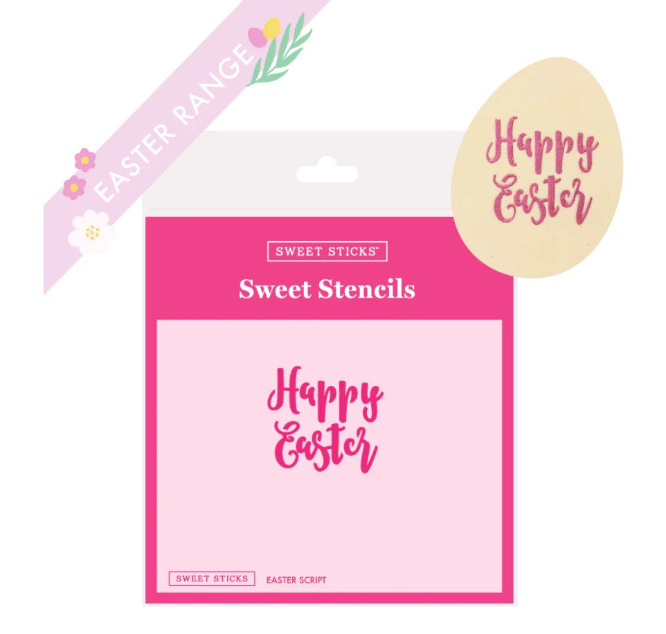 Easter Script Sweet Stencils by Sweet Sticks