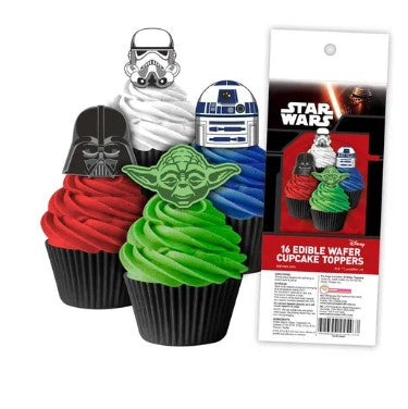 Star Wars Wafer Cupcake Toppers 16 piece pack