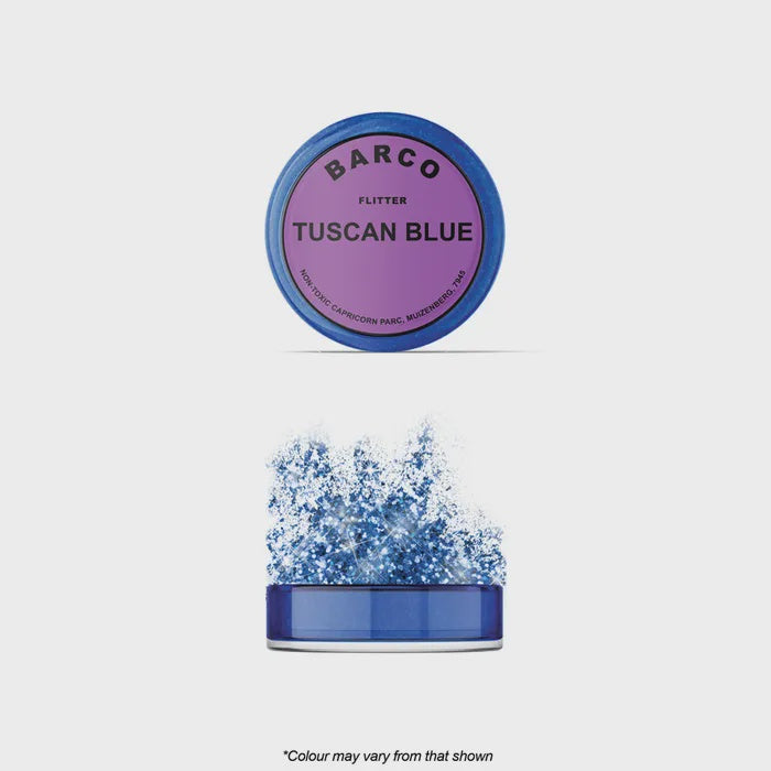 Barco Flitter Glitter Tuscan Blue Non Toxic 10ml